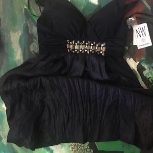 NW Collection Formal Navy Dress